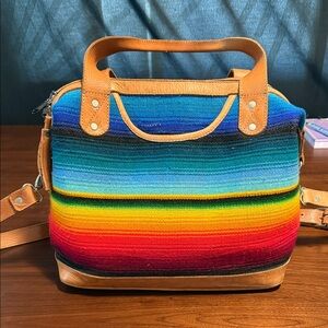 Colorful Striped Women's Bag